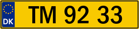 Trailer License Plate